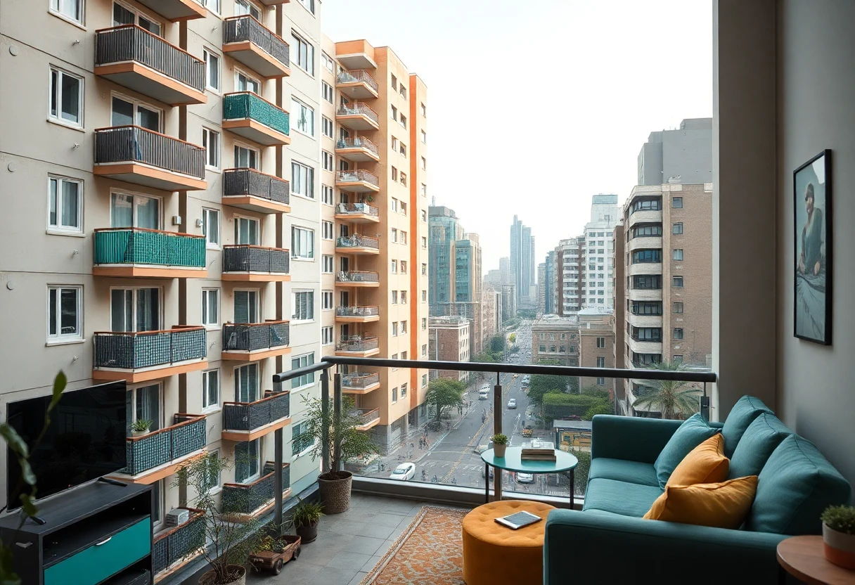 Interior of a modern studio apartment