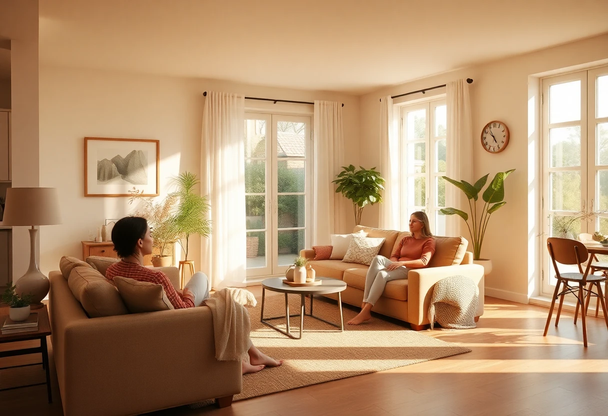 Een gezellige woonkamer met natuurlijke lichtinval