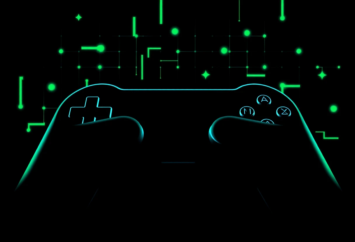 Abstracte game-illustratie