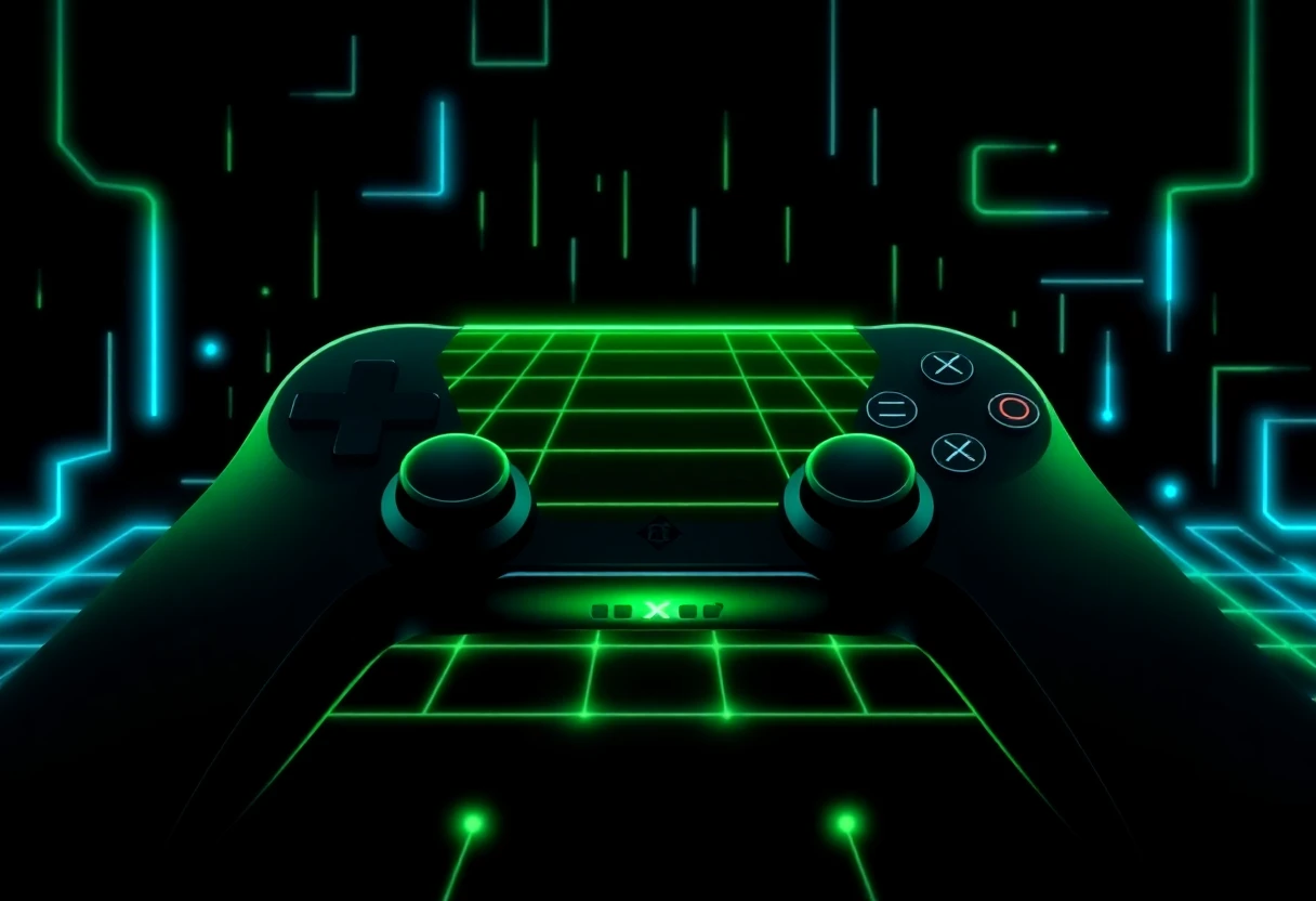 Abstrakt gaming illustrasjon