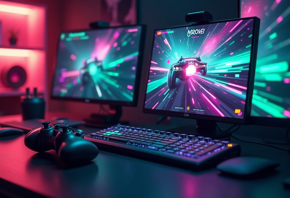 Live streaming cyberpunk stijl