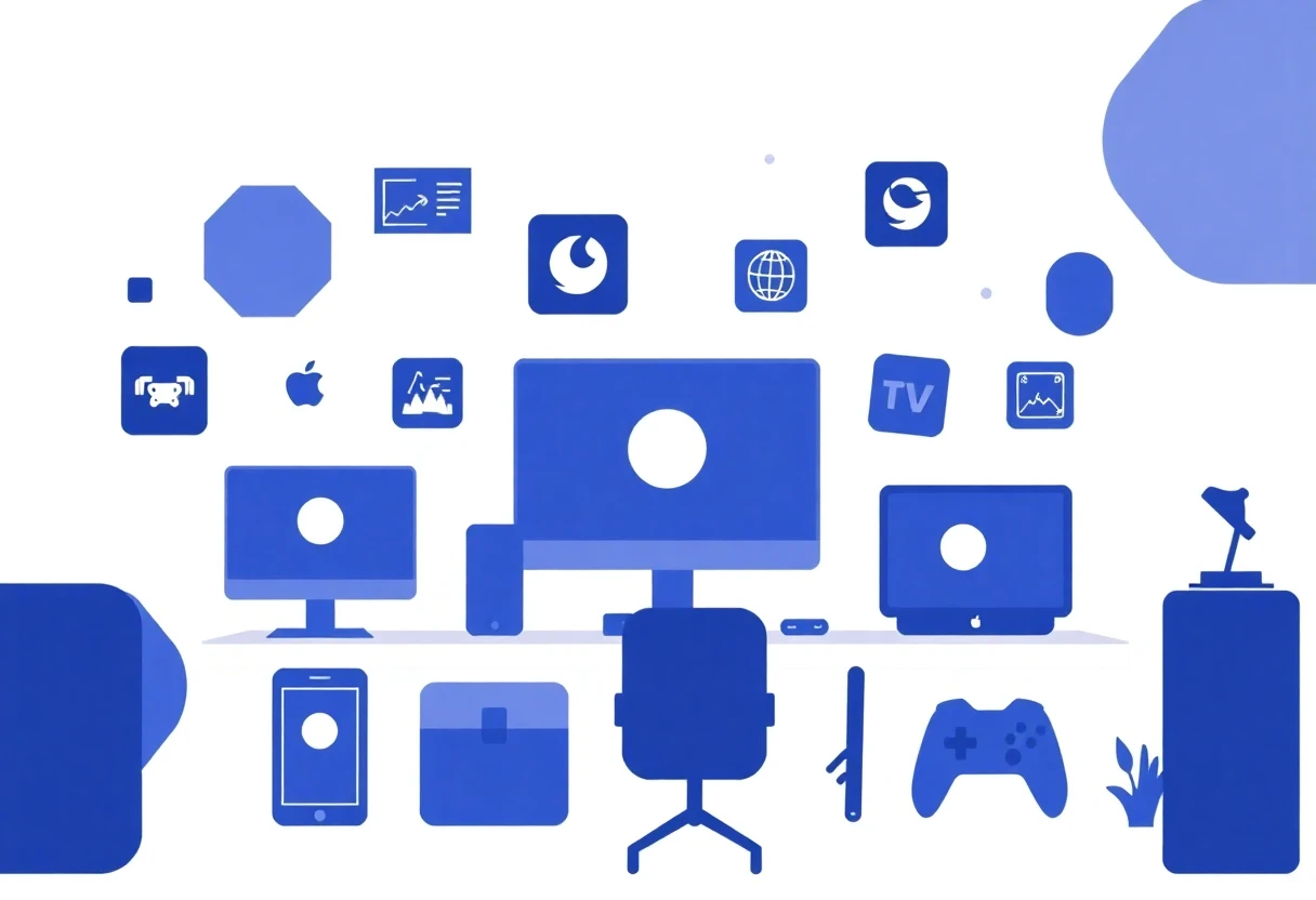 Kleurrijke abstracte app-iconen