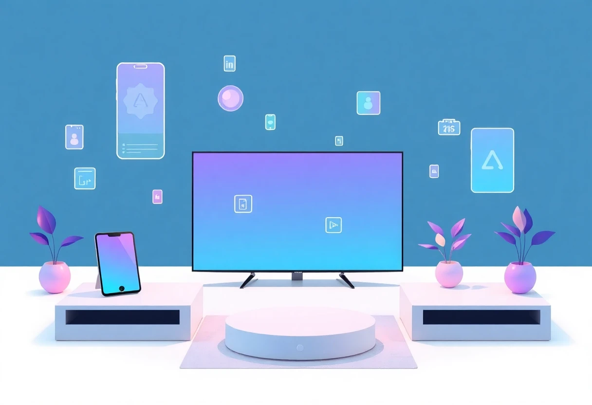 Futuristische app-interface