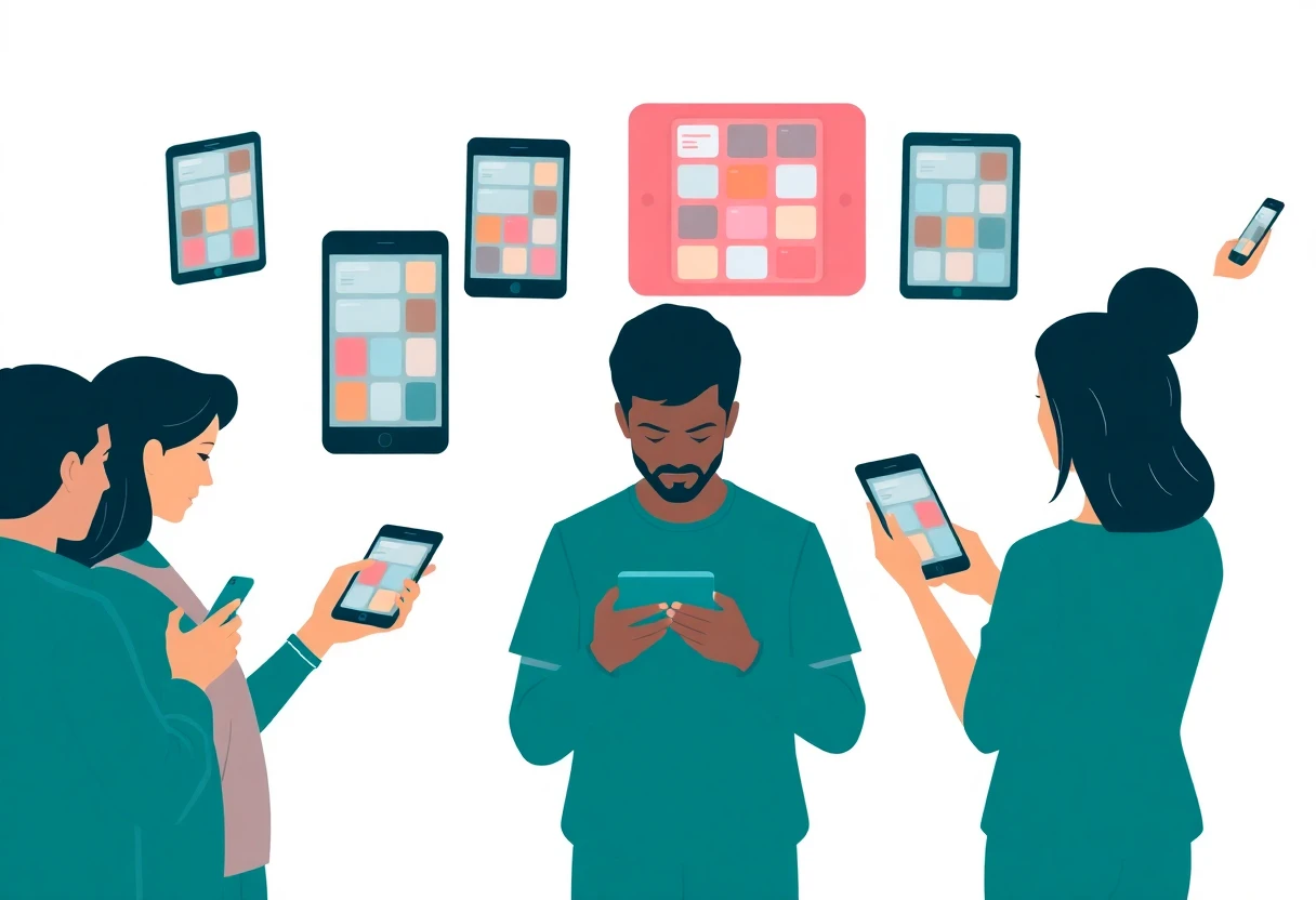 People using budgeting apps