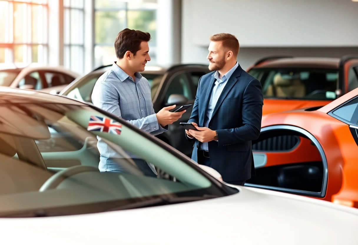 Discussing car financing options