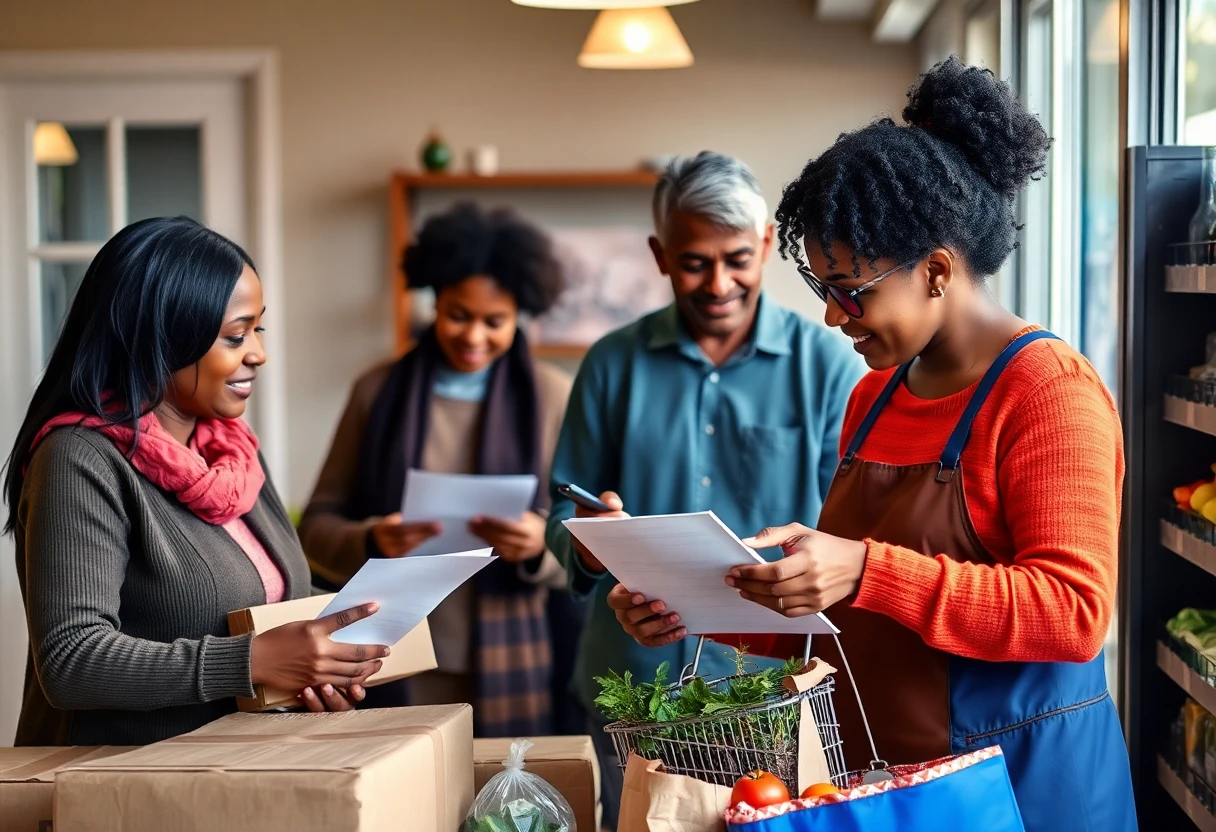 Using benefits for grocery shopping