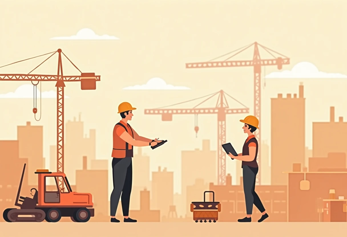 Construction site illustration