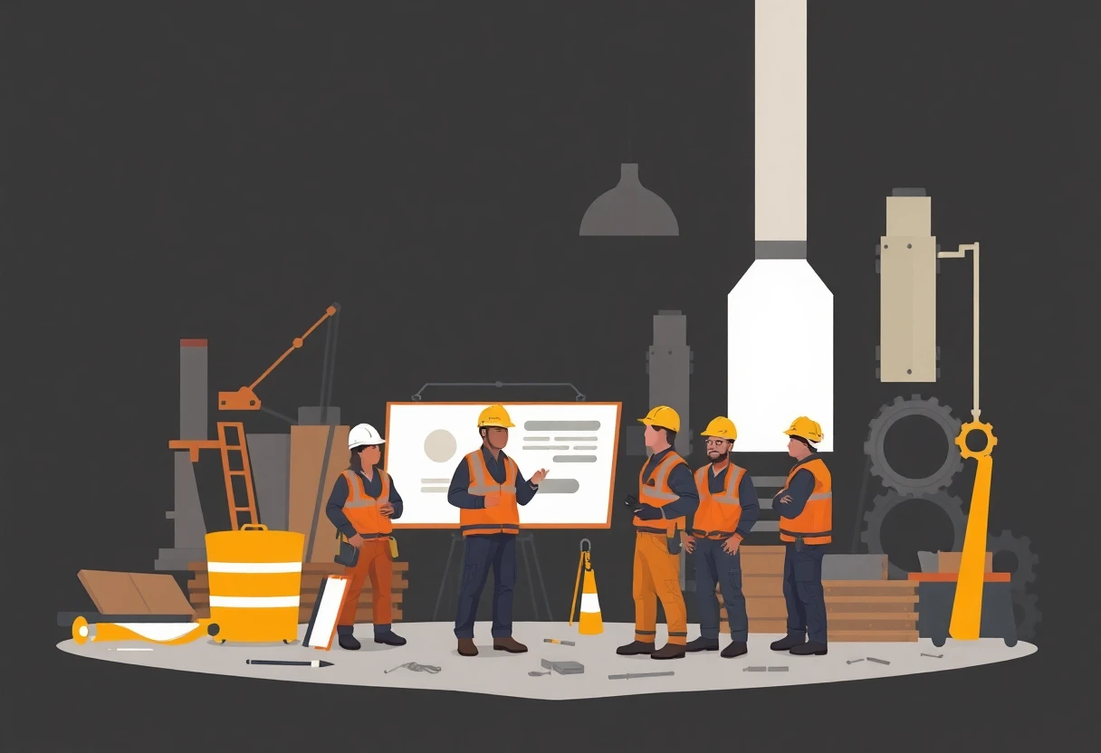Diverse construction team