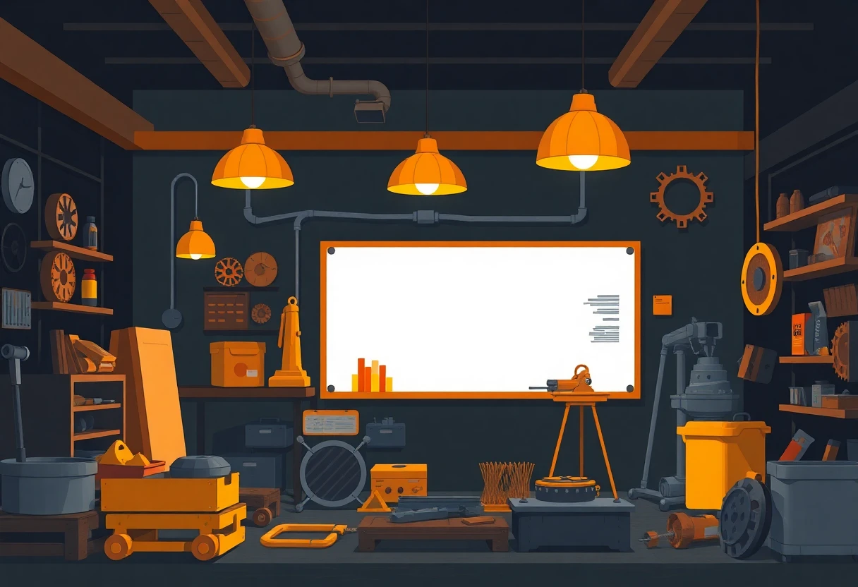 Industrial workshop setting