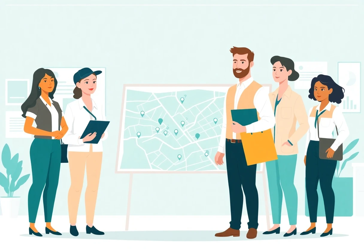 Diverse delivery team collaborating