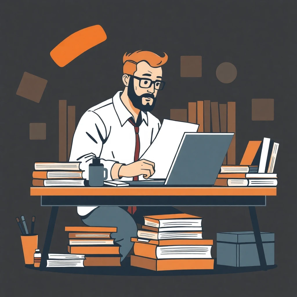 Teacher preparing for the school year