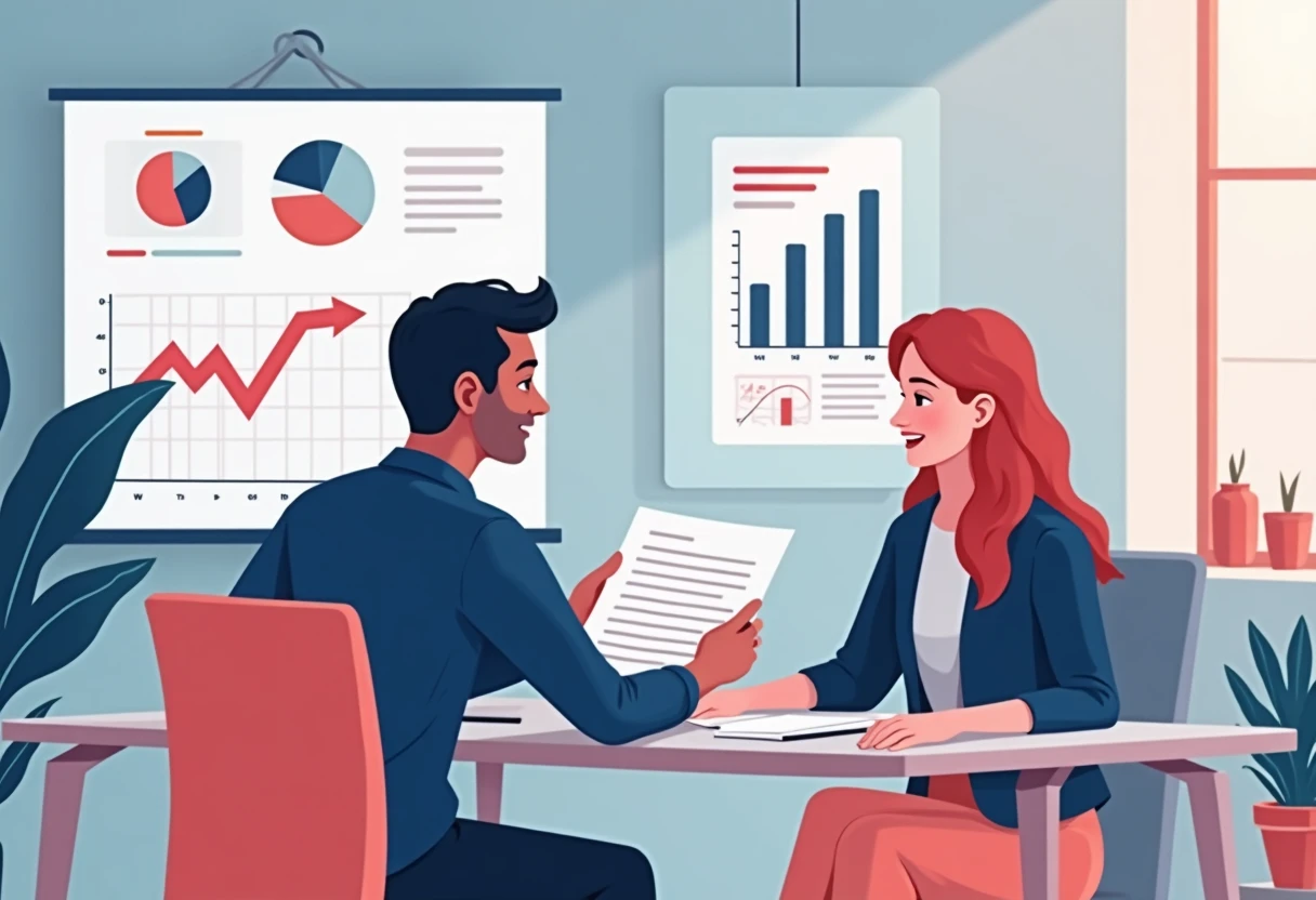 Reviewing financial documents