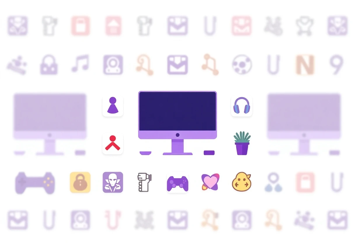Illustration of fitness app icons