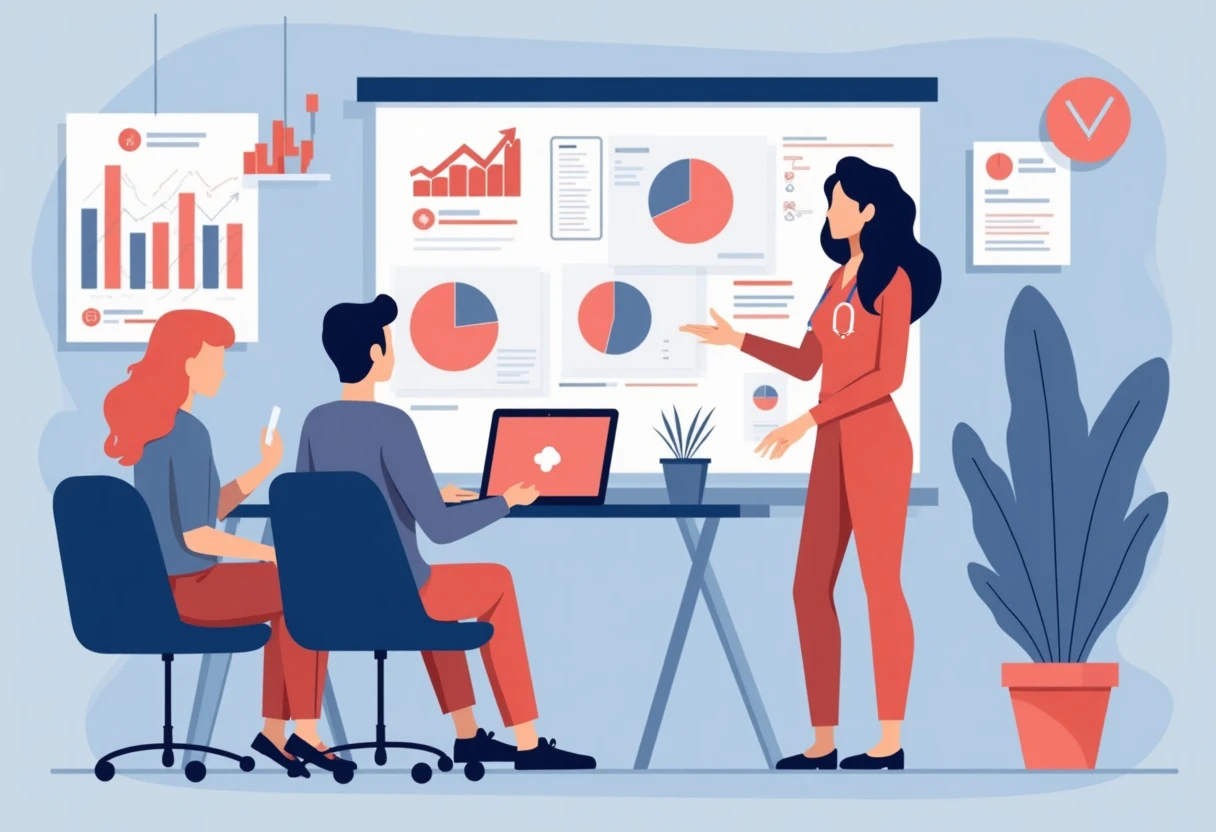Healthcare educator in a classroom setting