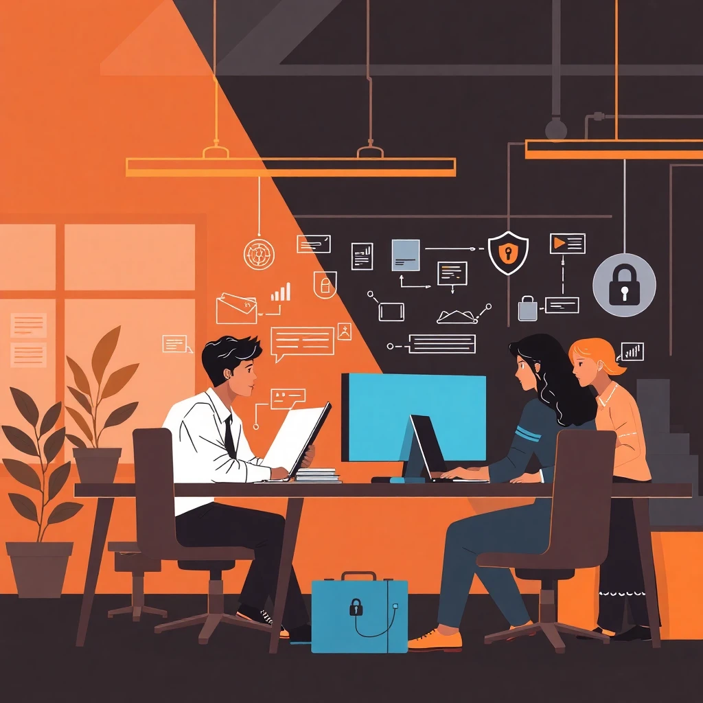 Collaborative IT team meeting