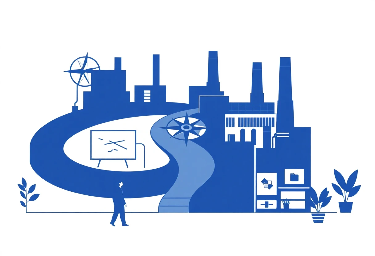 Modern manufacturing scene