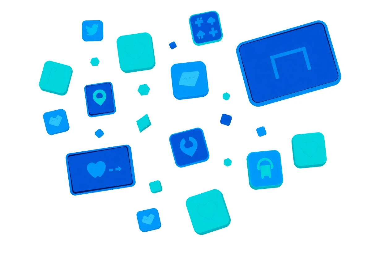 Abstract gaming icons