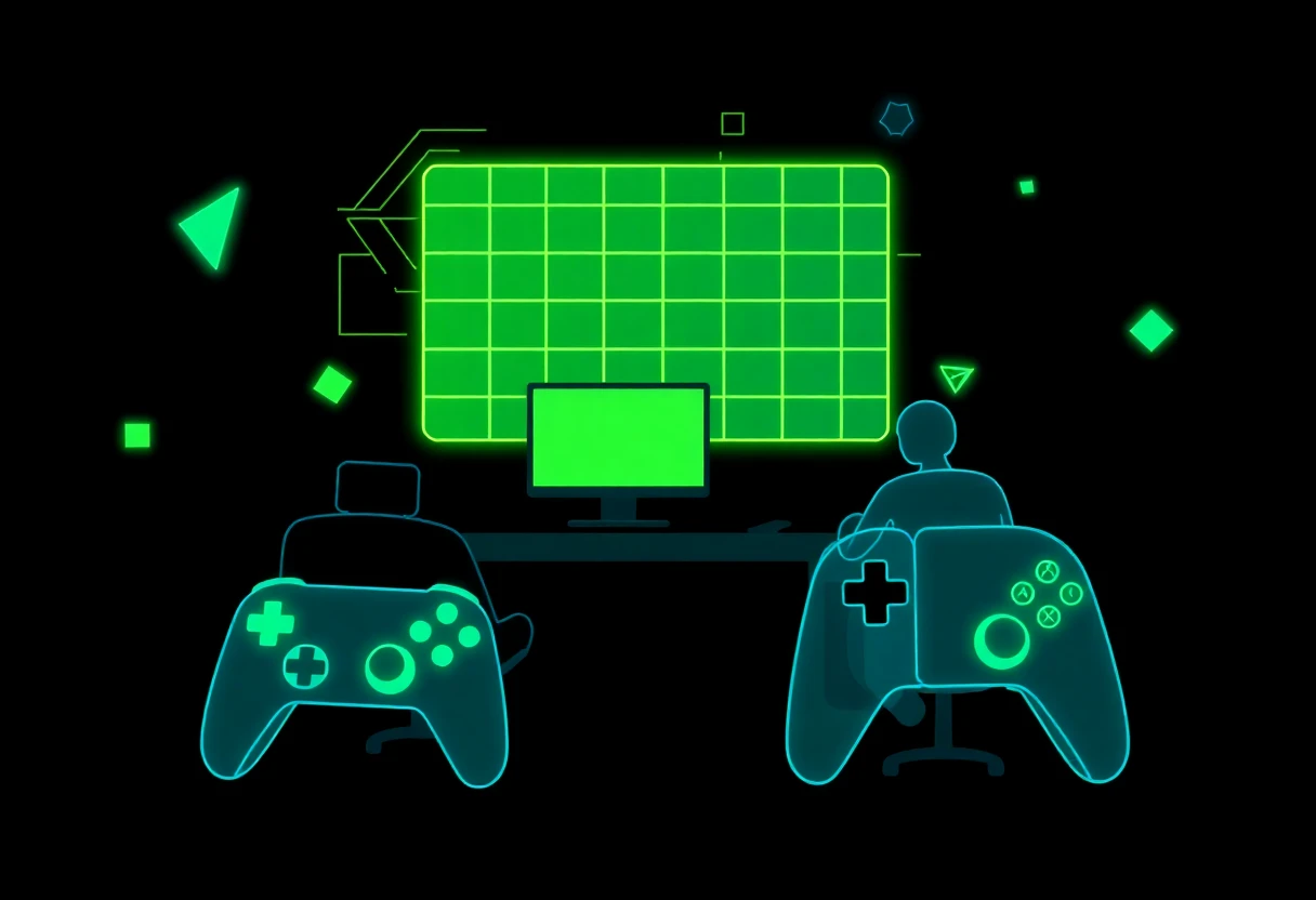 Abstract gaming motifs