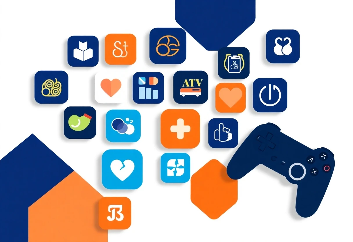 Organized health and fitness app grid