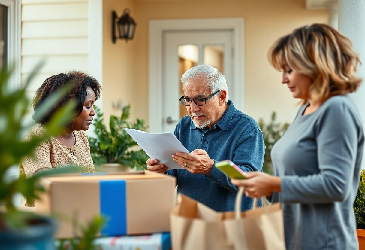 Person receiving benefit notifications