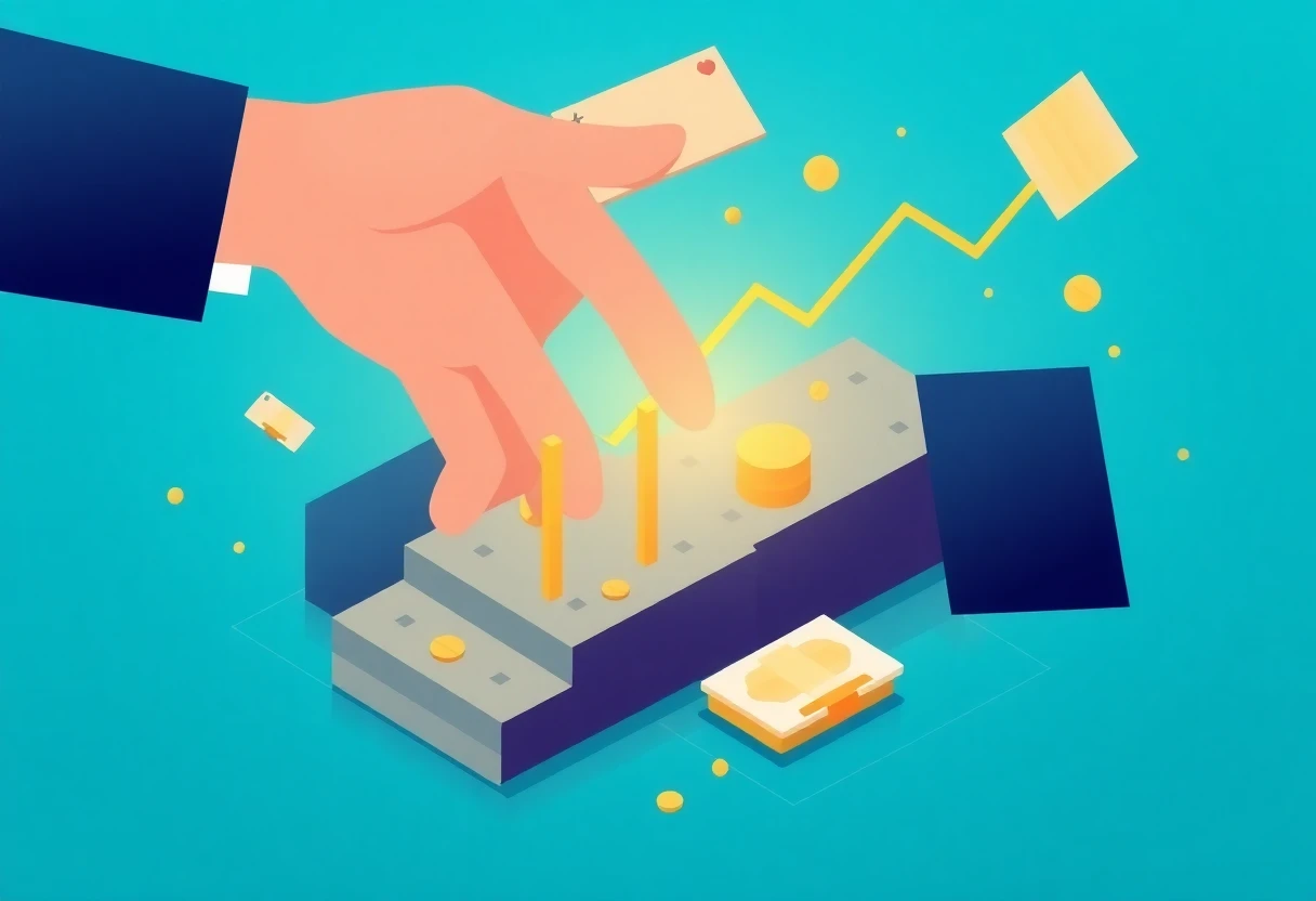 Illustration of financial journey
