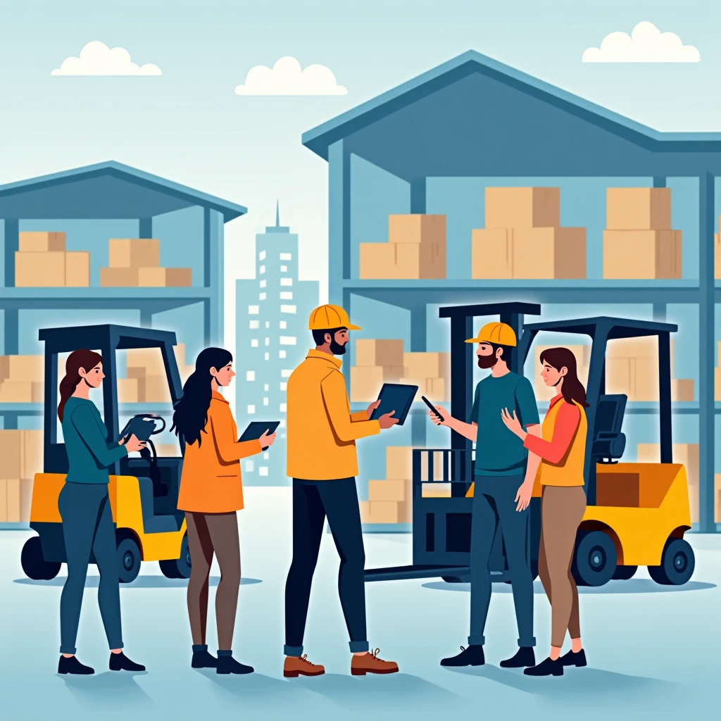 Warehouse logistics in action