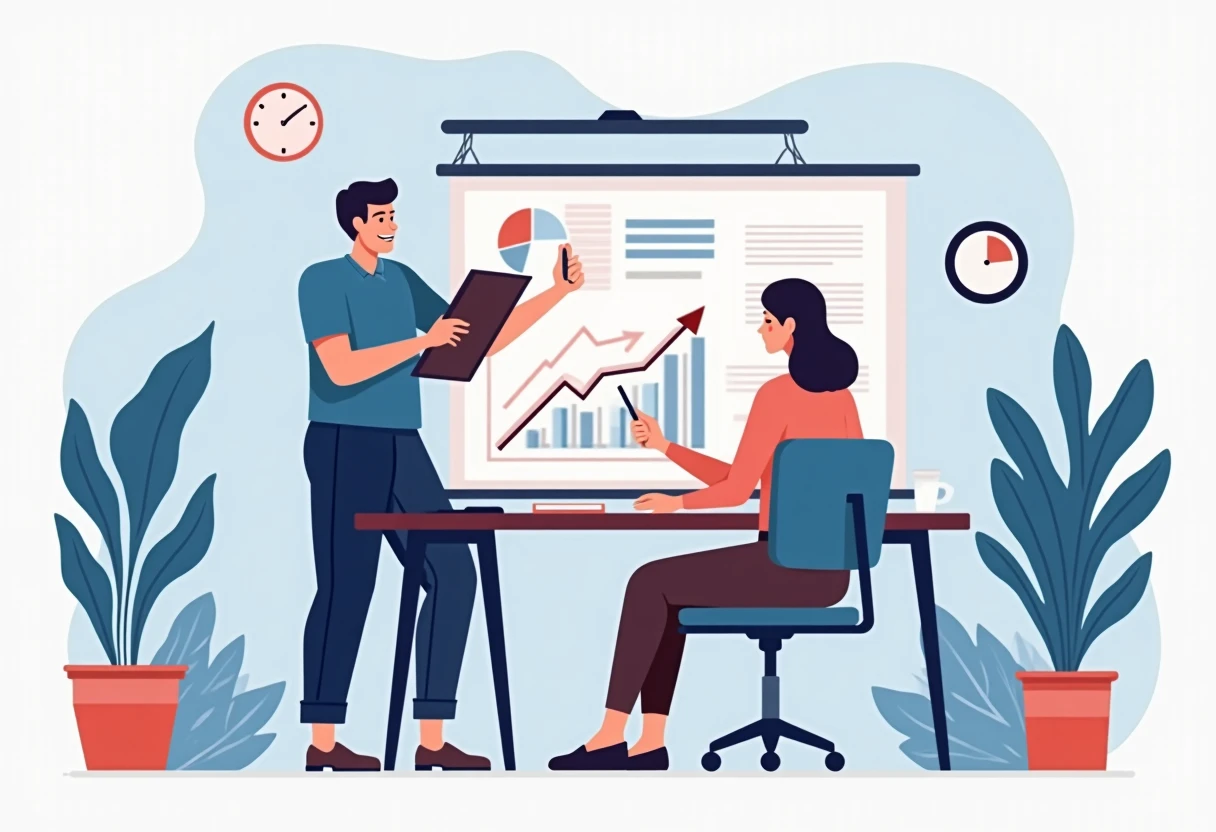 Teacher planning lessons