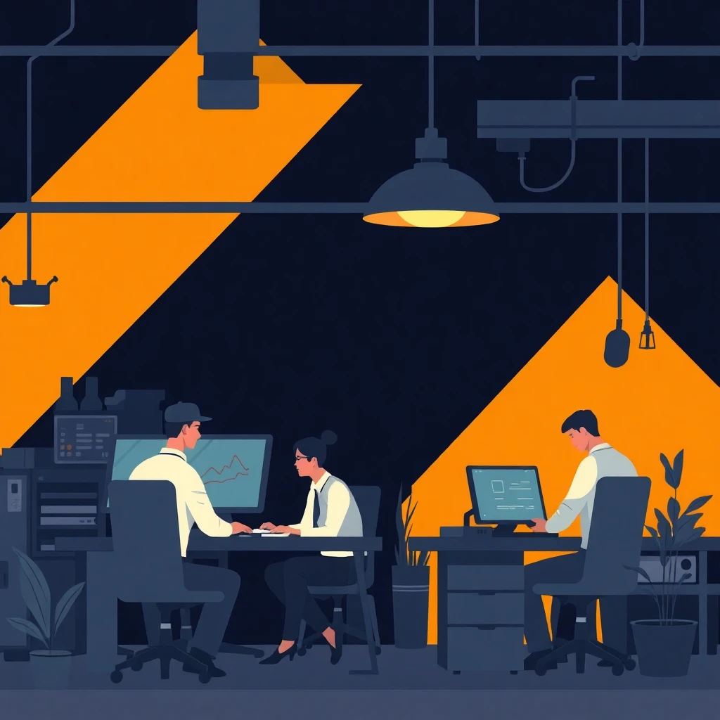 IT team in action