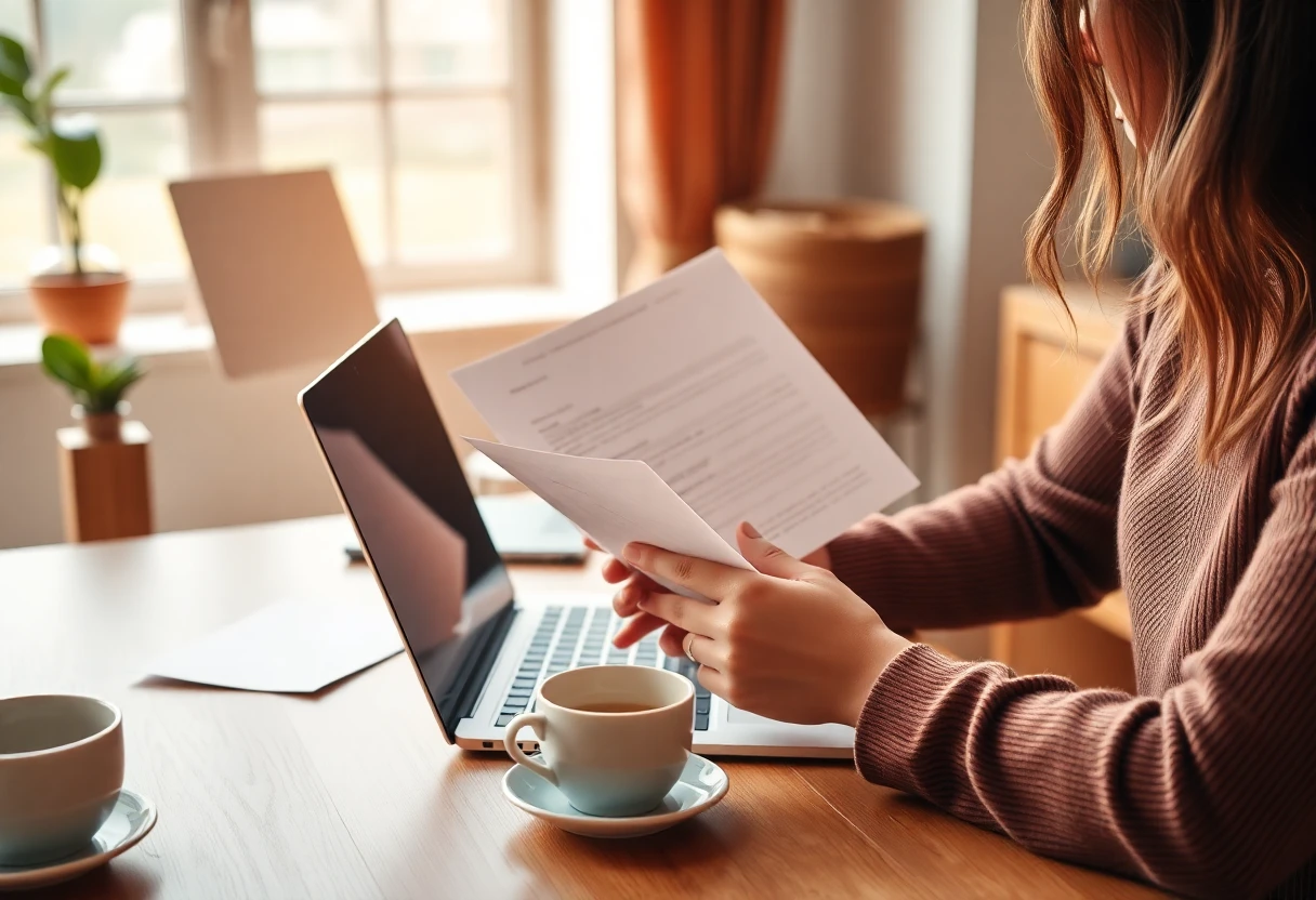 Person reviewing personal loan options
