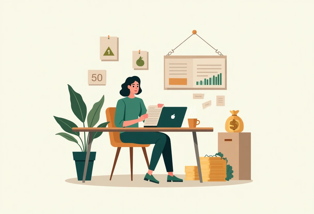 Person reviewing loan options