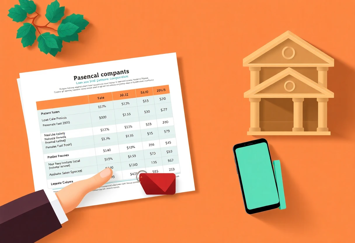 Loan rate comparison chart