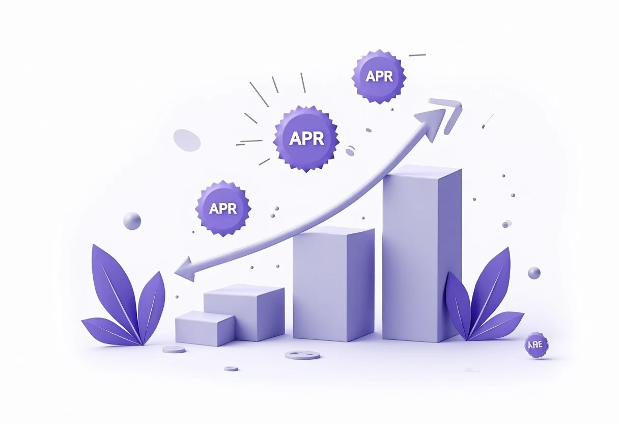 Financial comparison illustration