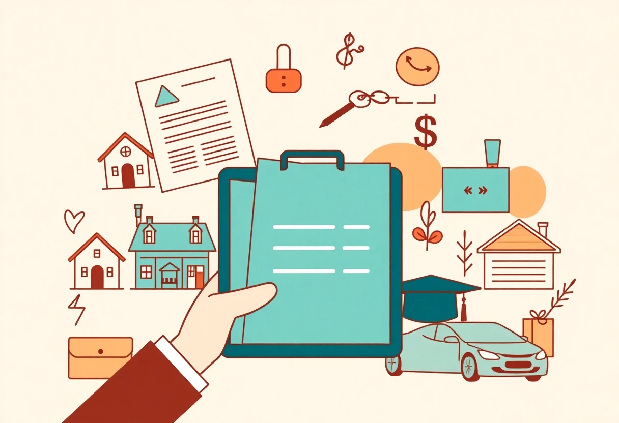 Loan approval process illustration