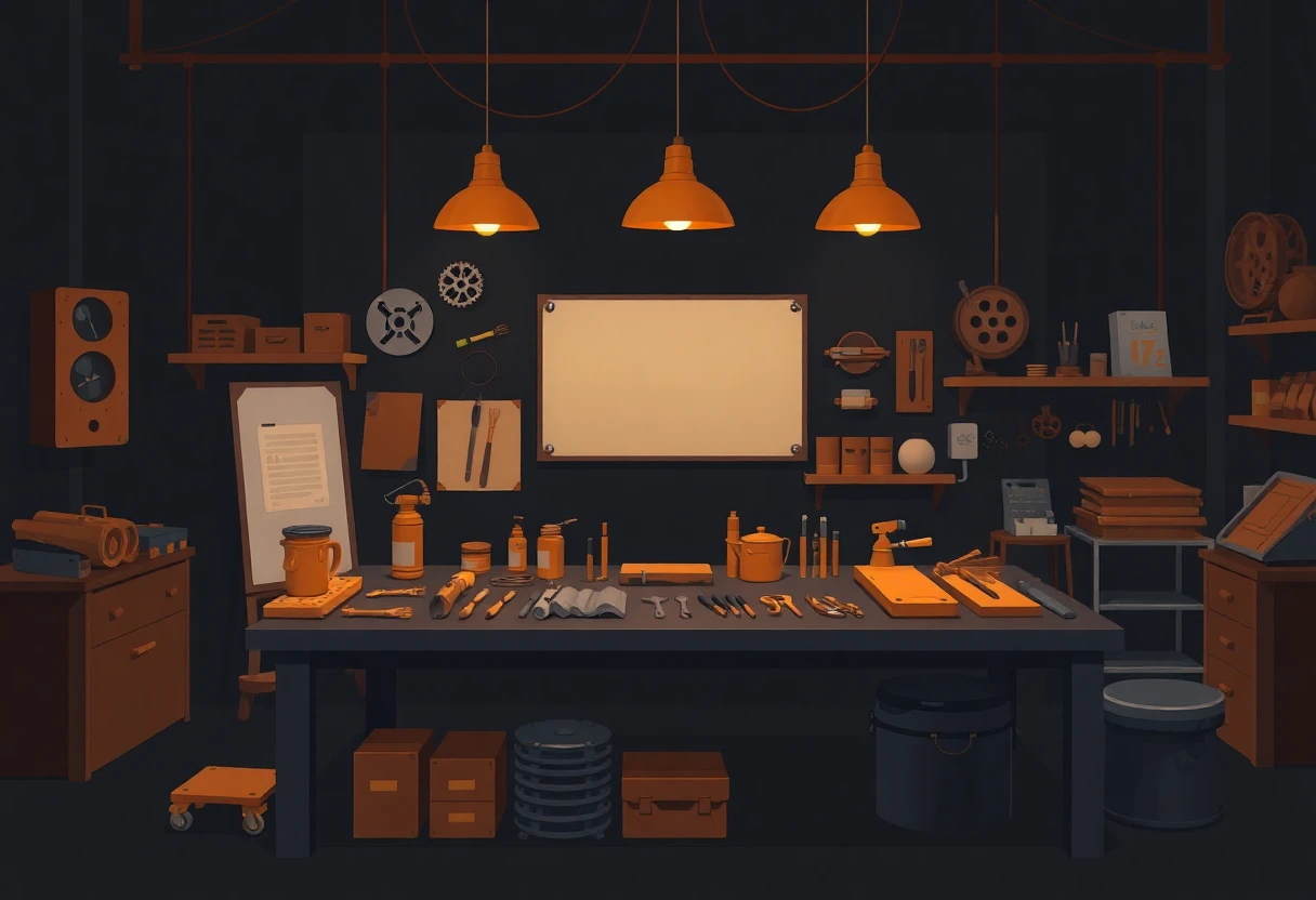 Workshop with tools for project management