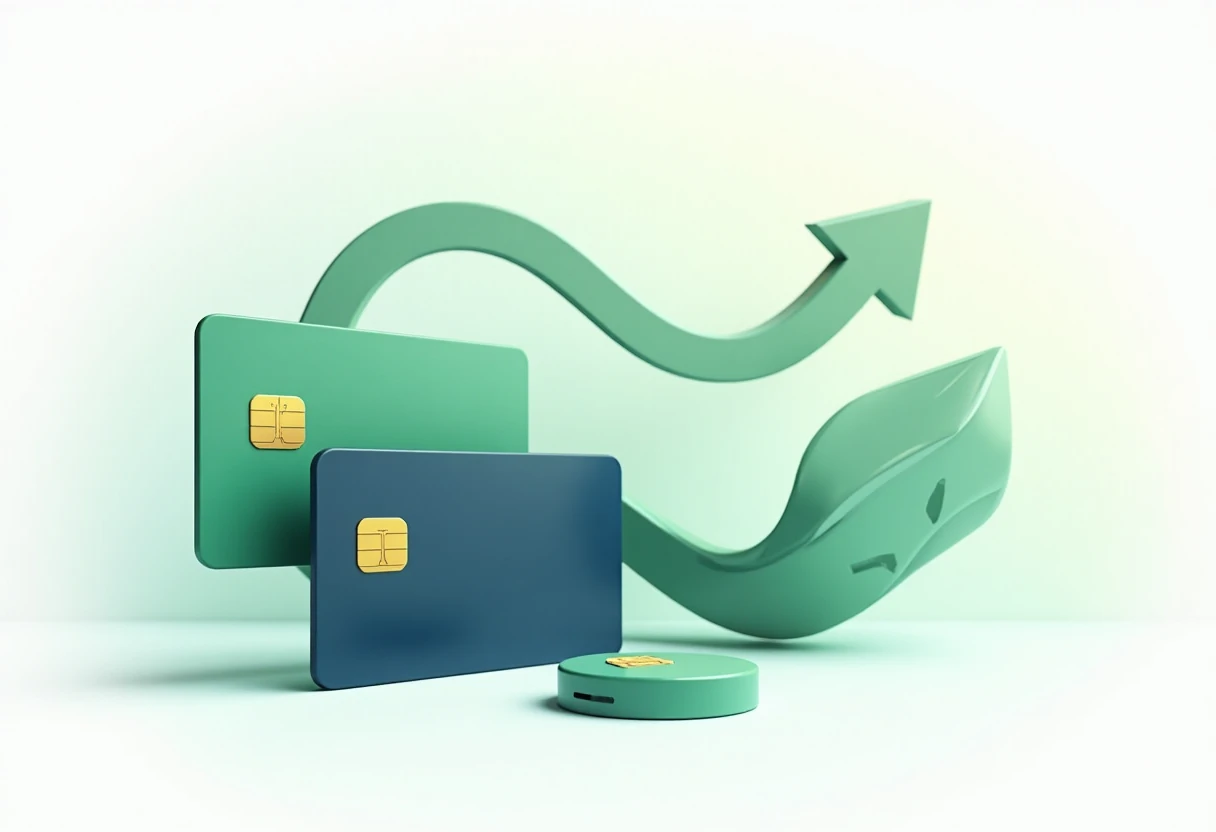 Conceptual image of choosing credit card rewards
