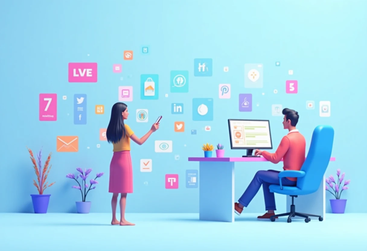 Social media app variety