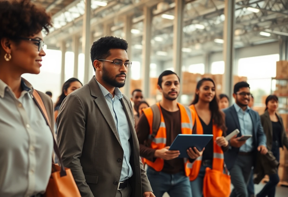 Warehouse teamwork and diversity