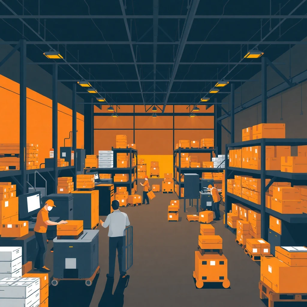 Warehouse teamwork in action