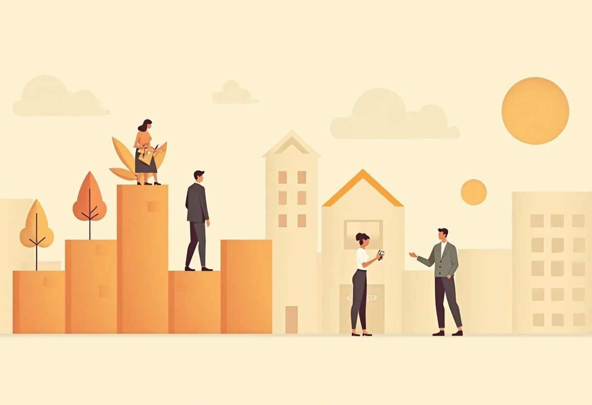 Financial growth visualization
