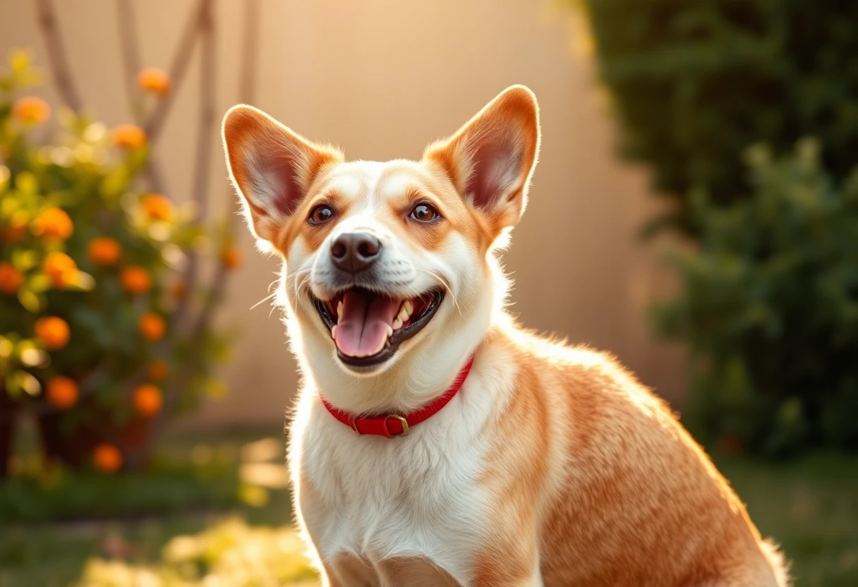 Un chien adopté dans un environnement accueillant