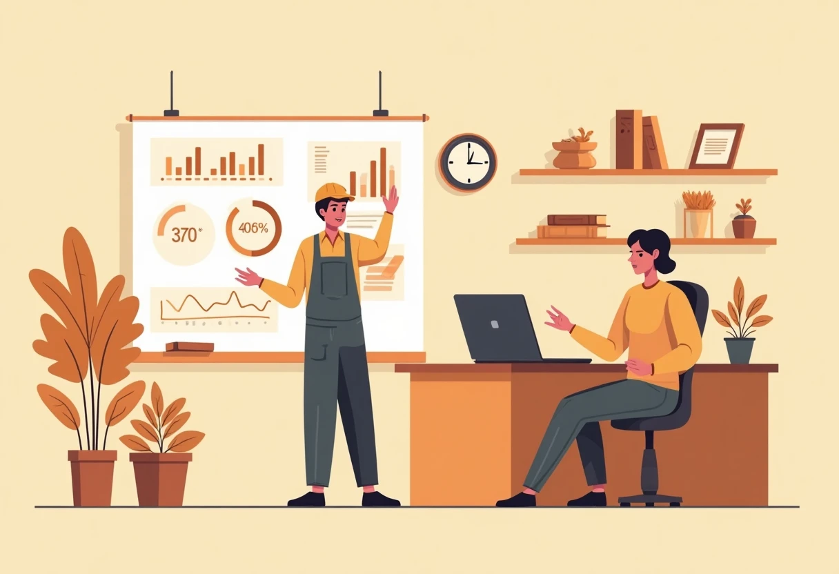 Directeur de restaurant au travail