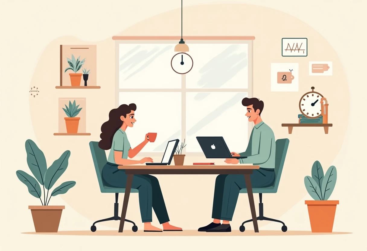 Environnement de travail administratif moderne