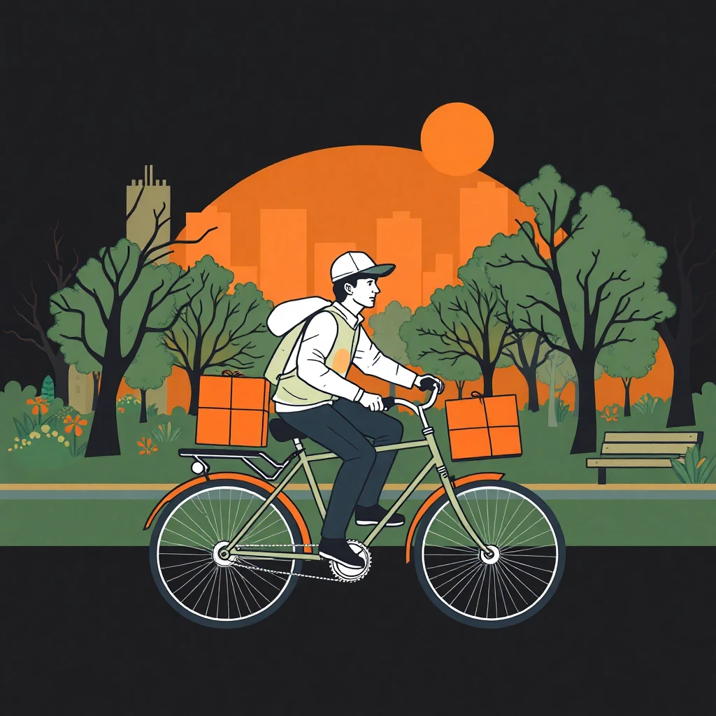 Eco-friendly courier delivery