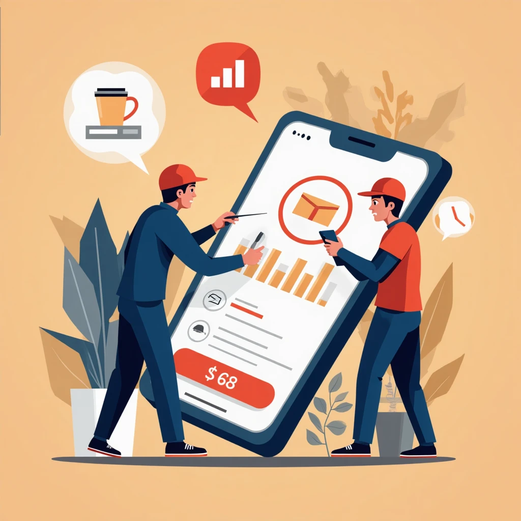 Delivery app earnings screen