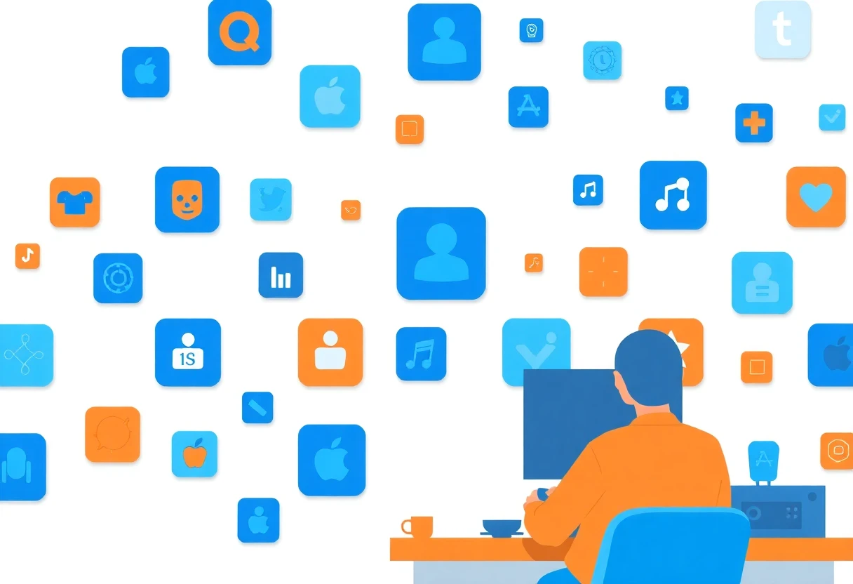 Illustration des outils de productivité