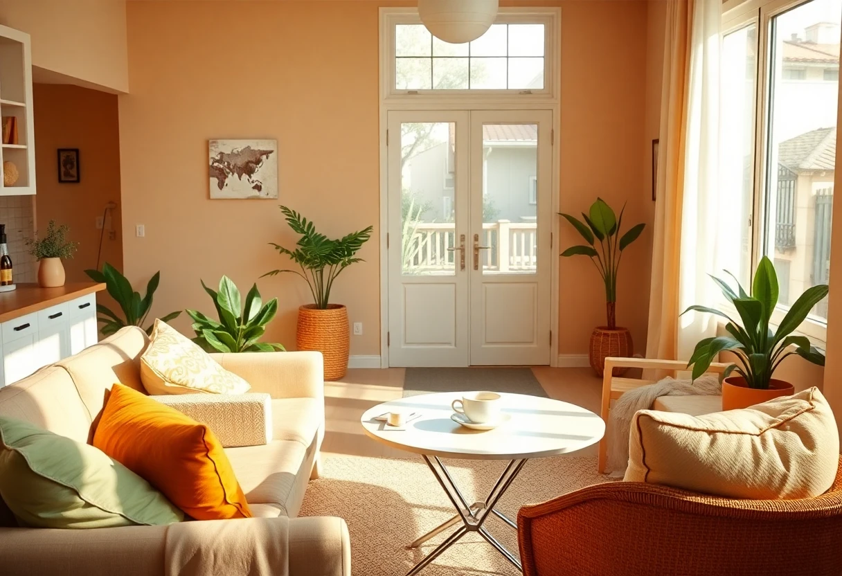 Interior acogedor de un apartamento