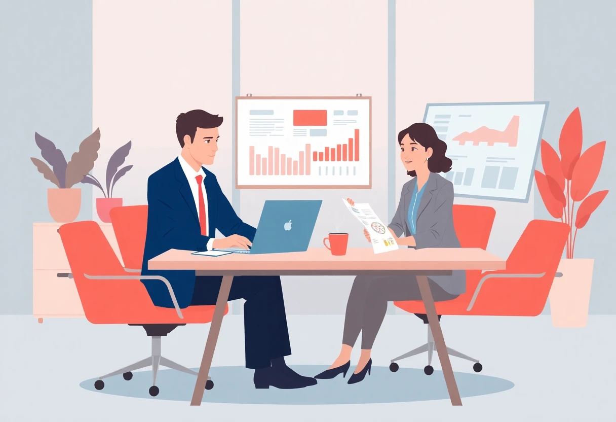 Reviewing financial documents