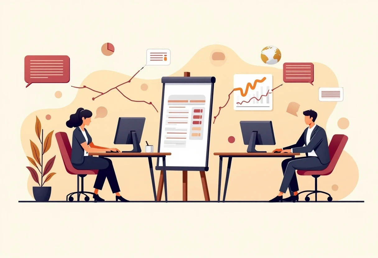 Equipo de atención al cliente en acción