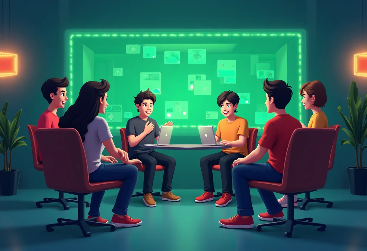 Jugadores de Roblox compartiendo consejos