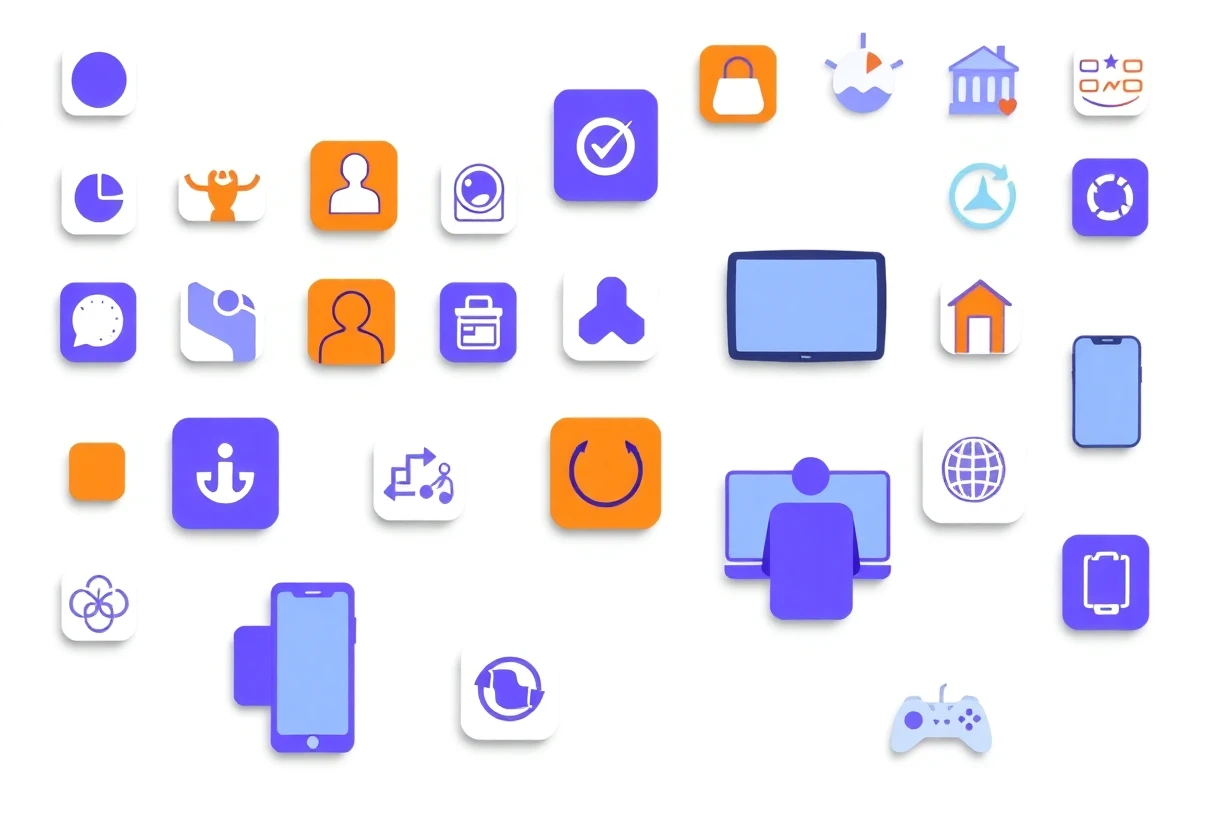 Iconos de aplicaciones de salud y bienestar